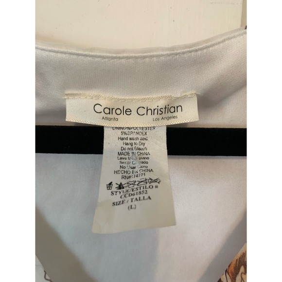 Carole Christian Floral Maxi Dress. Size large. Great condition. - Picture 3 of 4
